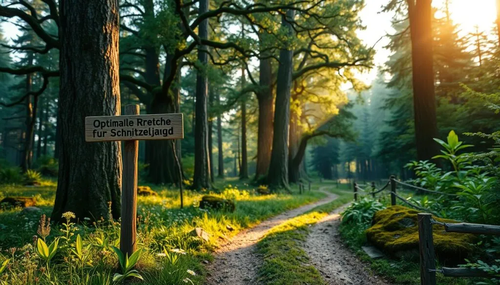 Optimale Strecke für Schnitzeljagd