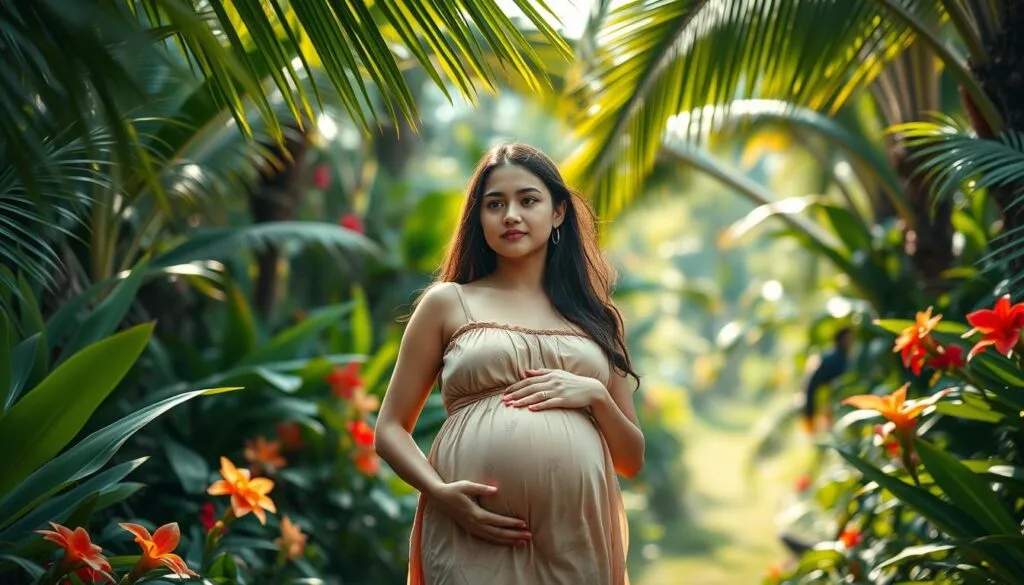 Schwangere auf Reisen in exotischen Ländern Schwangere auf Reisen in exotischen Ländern