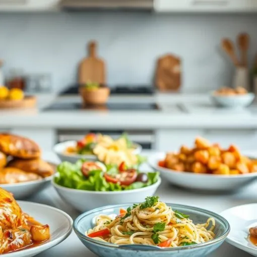 Essen für 5 Personen wenig Aufwand