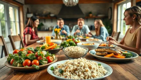Gesundes Familienessen