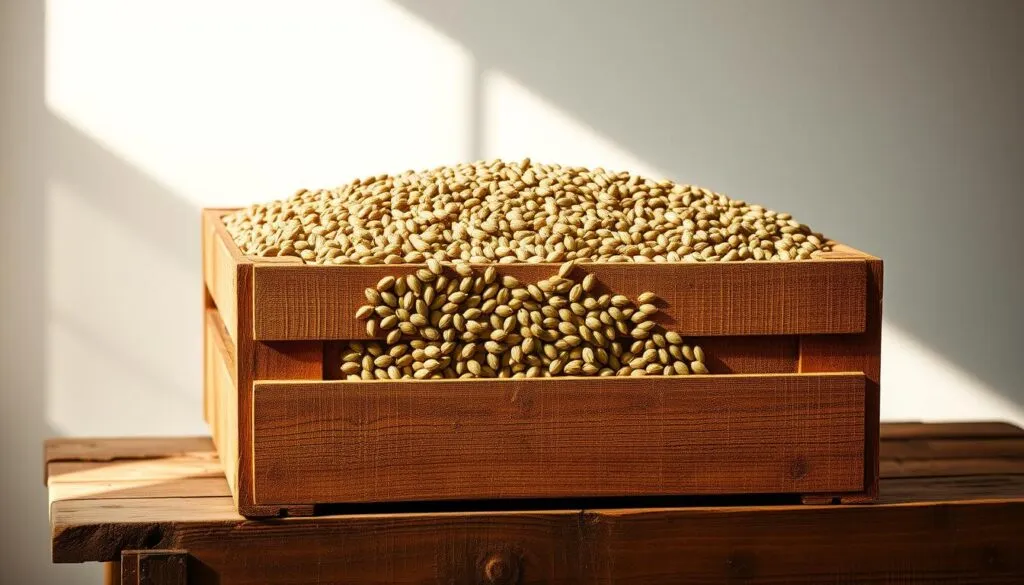 Hanfsamenernte Lagerung