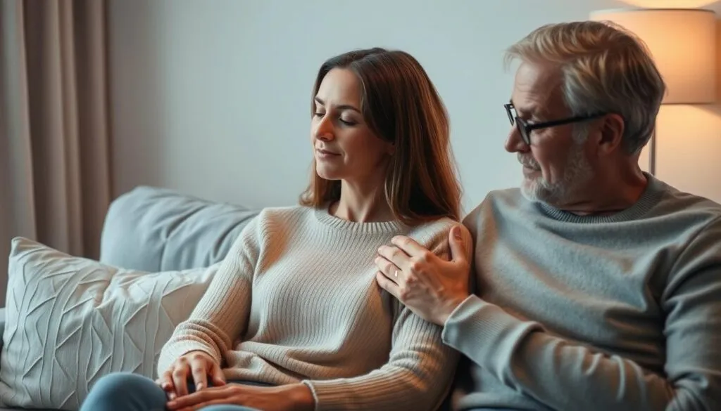 Partner Unterstützung bei Familienkonflikten