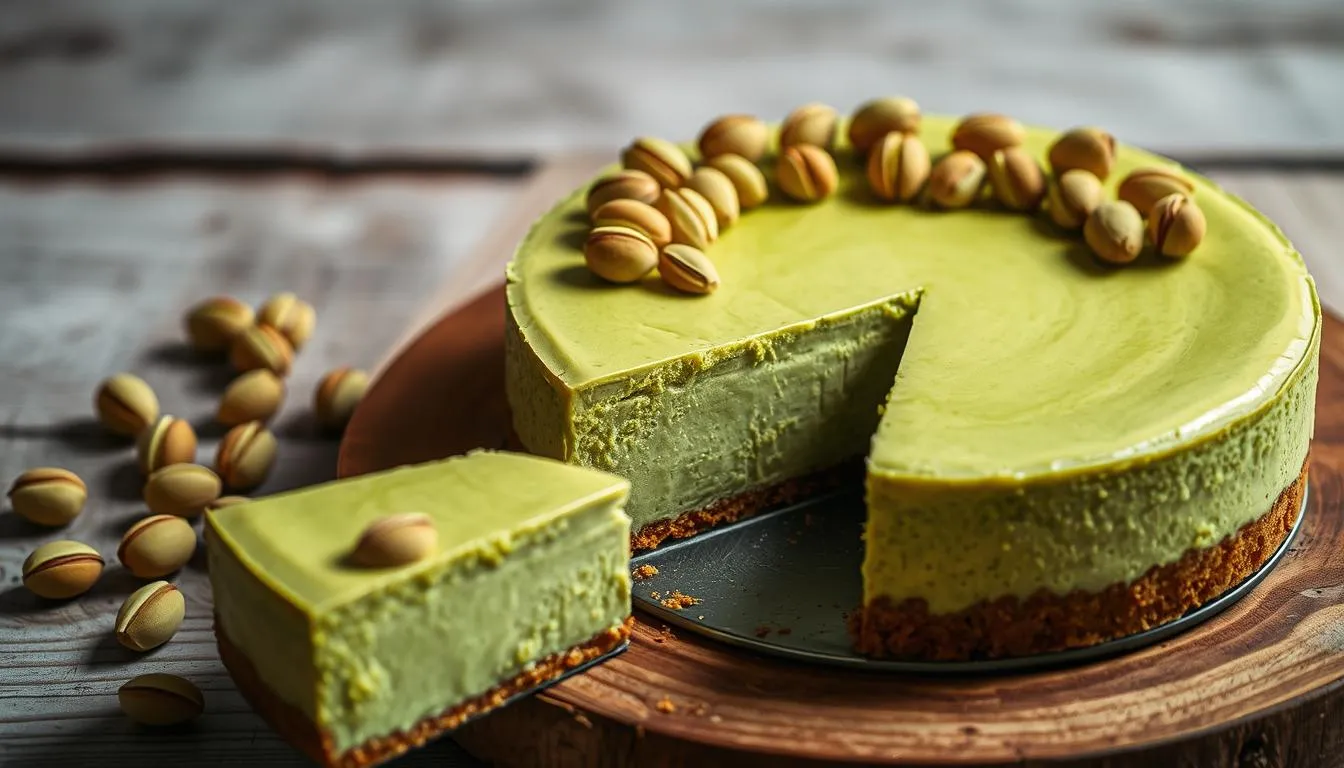 Pistazien Cheesecake - Cremiger Genuss aus dem Ofen