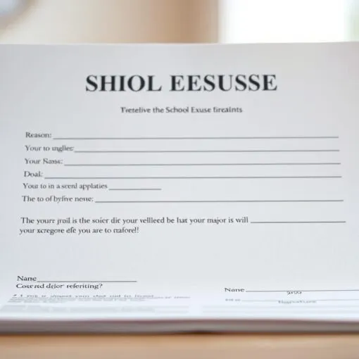 Entschuldigung Schule Vorlage