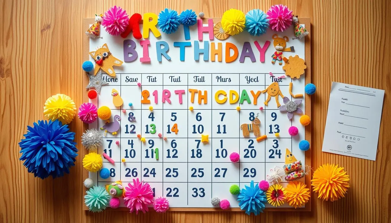Geburtstagskalender Kita basteln
