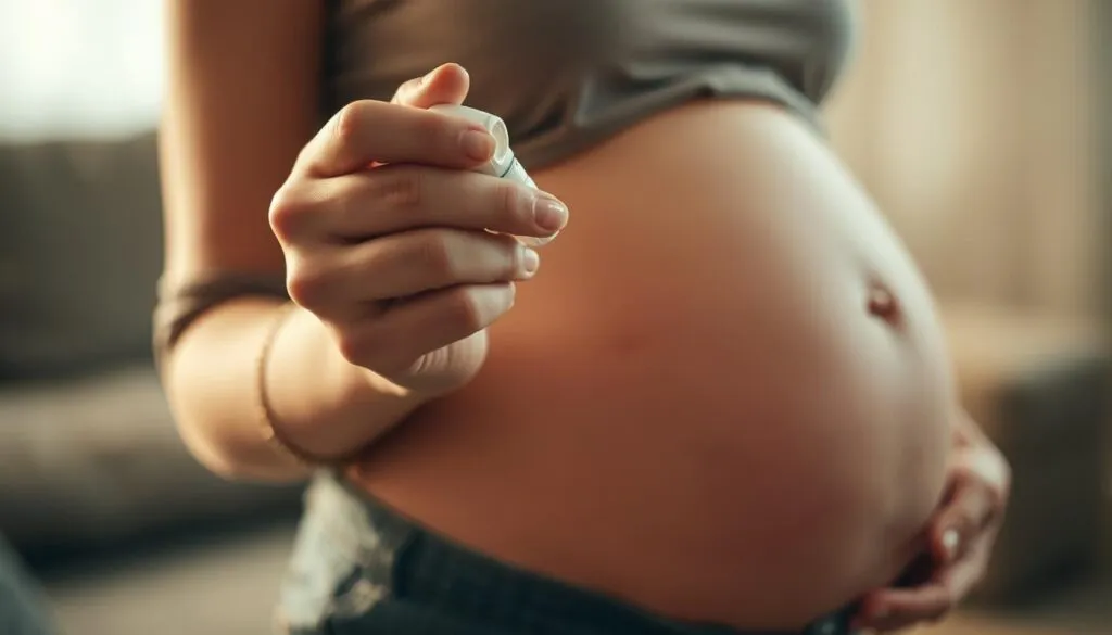 Nasenspray Anwendung während Schwangerschaft