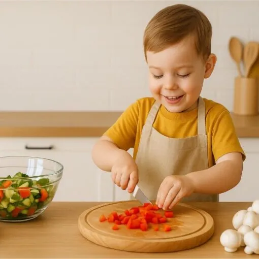 Kinder spielerisch in der Küche