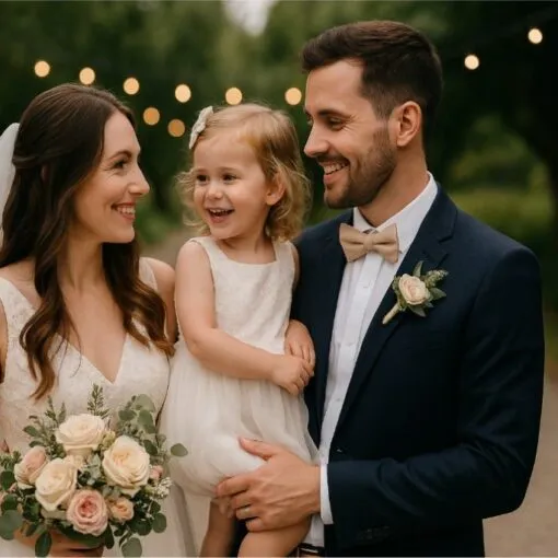 Hochzeit mit Kind