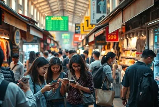 Online- und Offline-Shopping