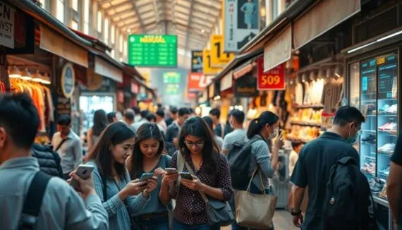 Online- und Offline-Shopping