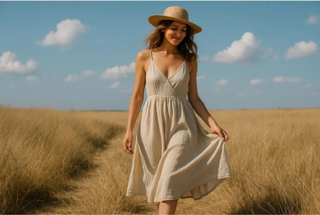 Selbst-genähte Sommerkleidung