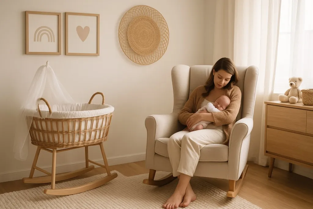 Sessel in der Babyzeit