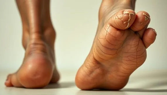 Belastung für die Fußhaut