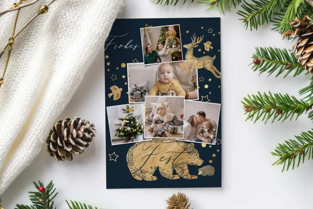 Weihnachtskarten mit Foto