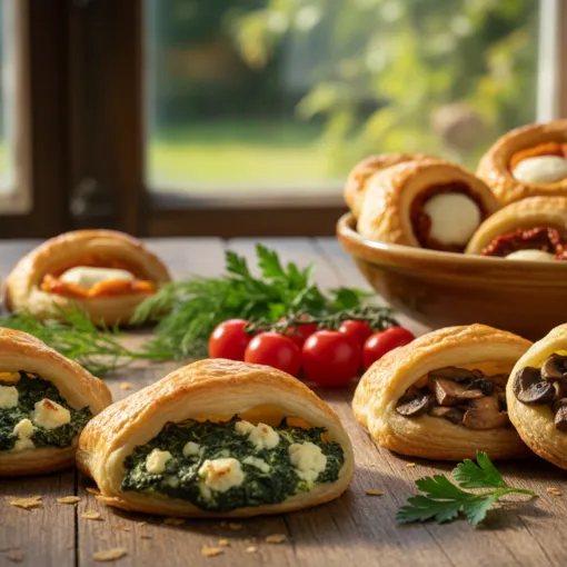 Blätterteigtaschen herzhaft