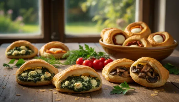 Blätterteigtaschen herzhaft