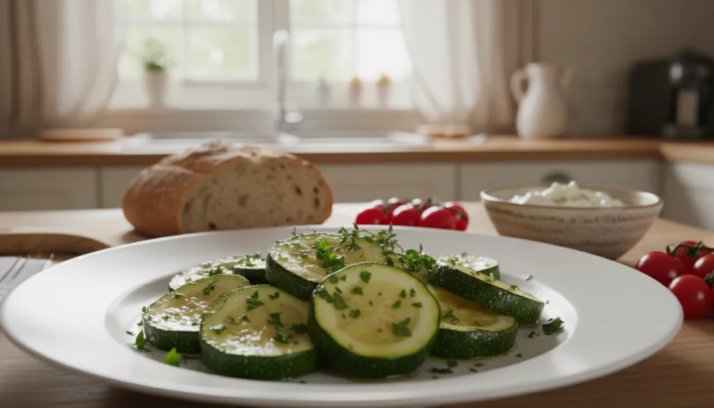 Eingekochte Zucchini als Beilage verwenden