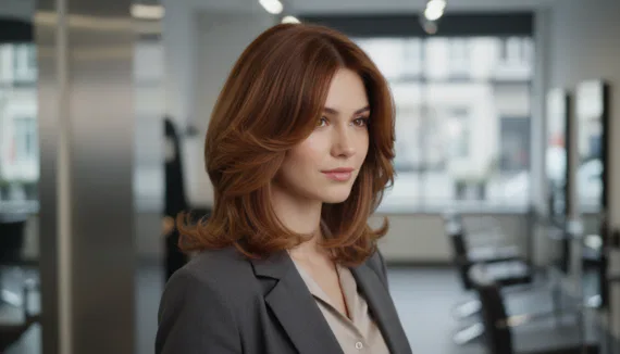 Frech gestuft Stufenschnitt mittellang