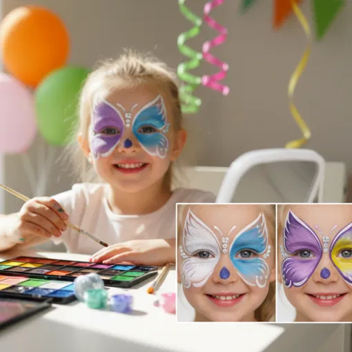 Leicht Schmetterling schminken Kinder