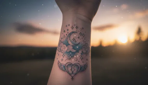 Sternenkind Tattoo für verlorenes Baby