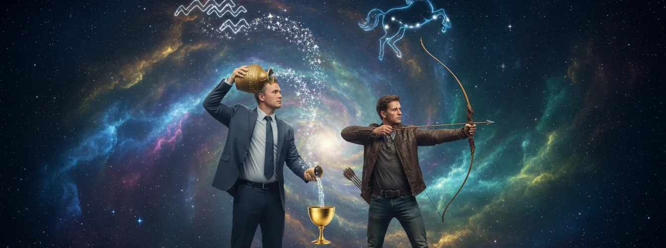 Wassermann und Schütze