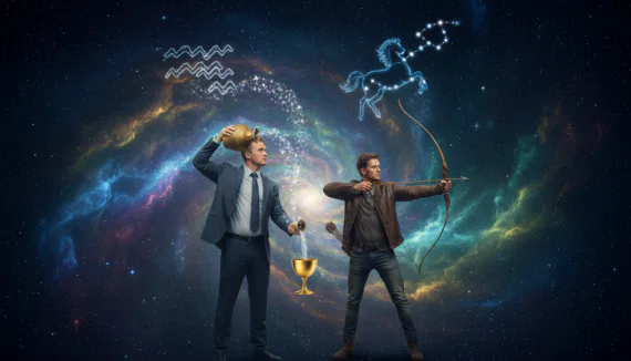 Wassermann und Schütze