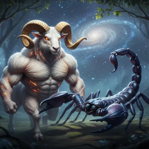 Widder und Skorpion