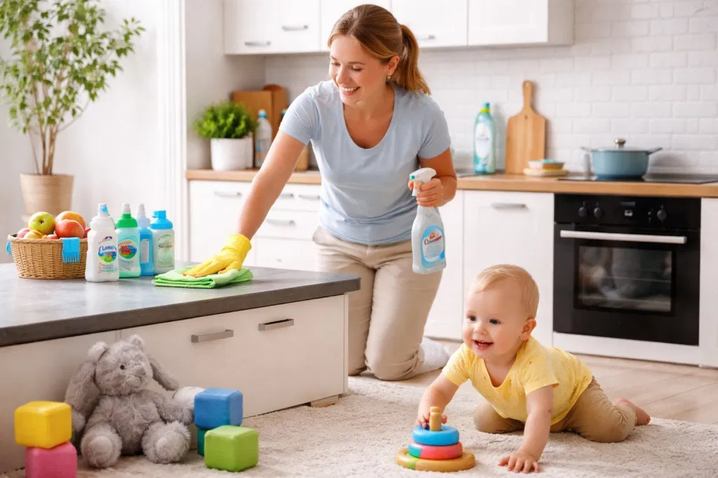 Reinigung im Familienalltag