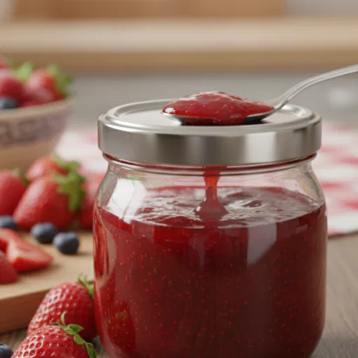 Erdbeermarmelade aus gefrorenen Früchten