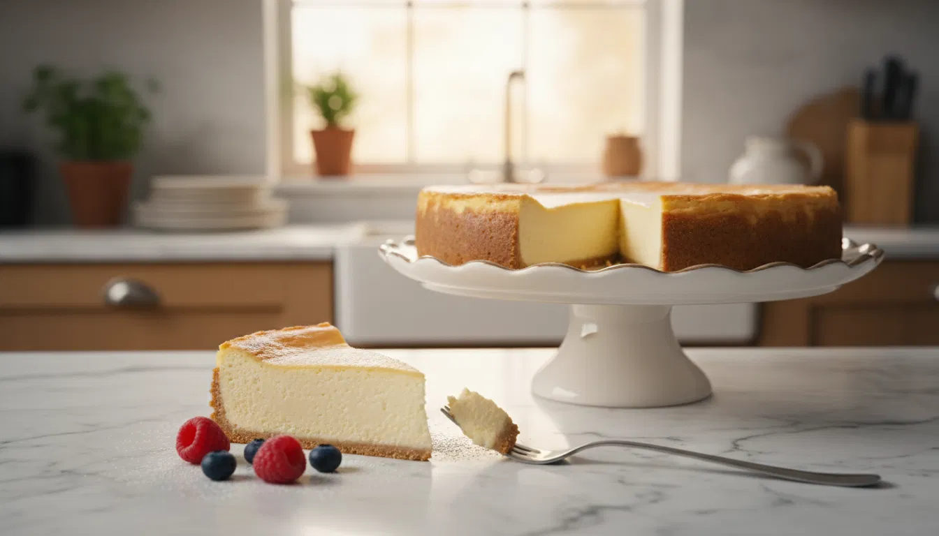 Käsekuchen Rezept einfach, schnell mit Boden