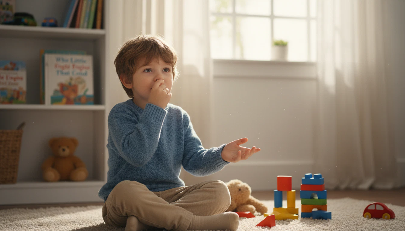Nase hochziehen Tick abgewöhnen Kind