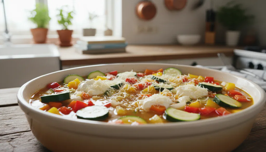 zutaten auflaufform gemüsebrühe sahne käse