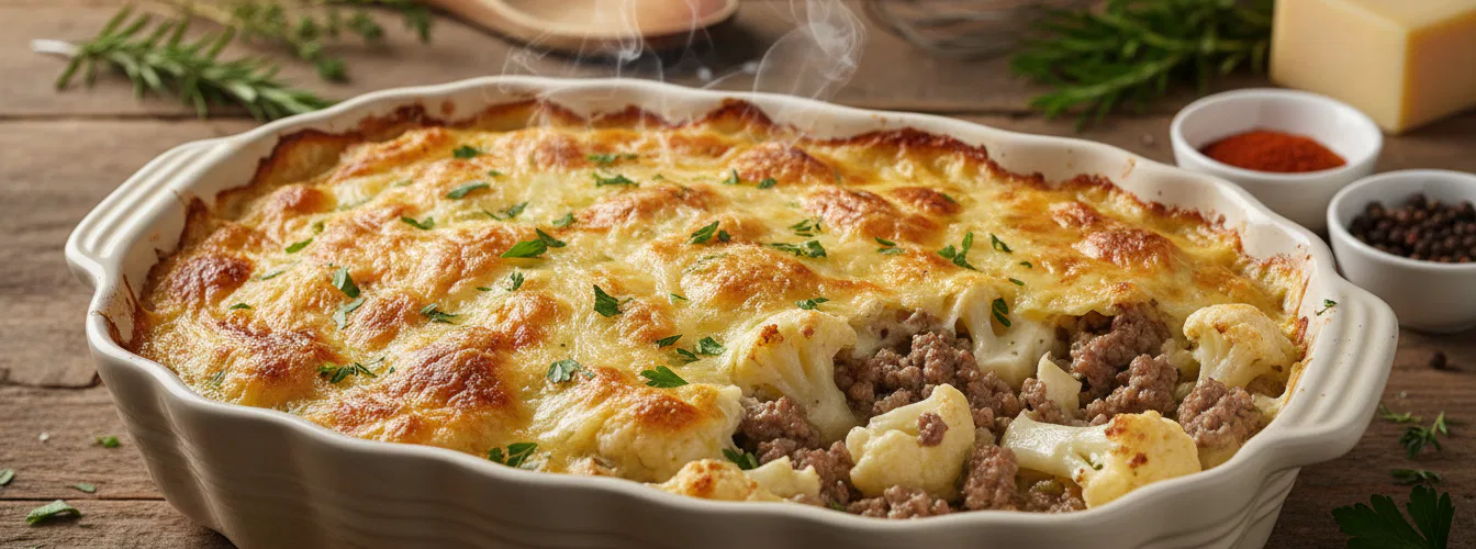 Omas Blumenkohlauflauf mit Hackfleisch