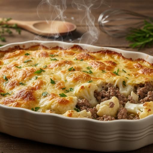 Omas Blumenkohlauflauf mit Hackfleisch