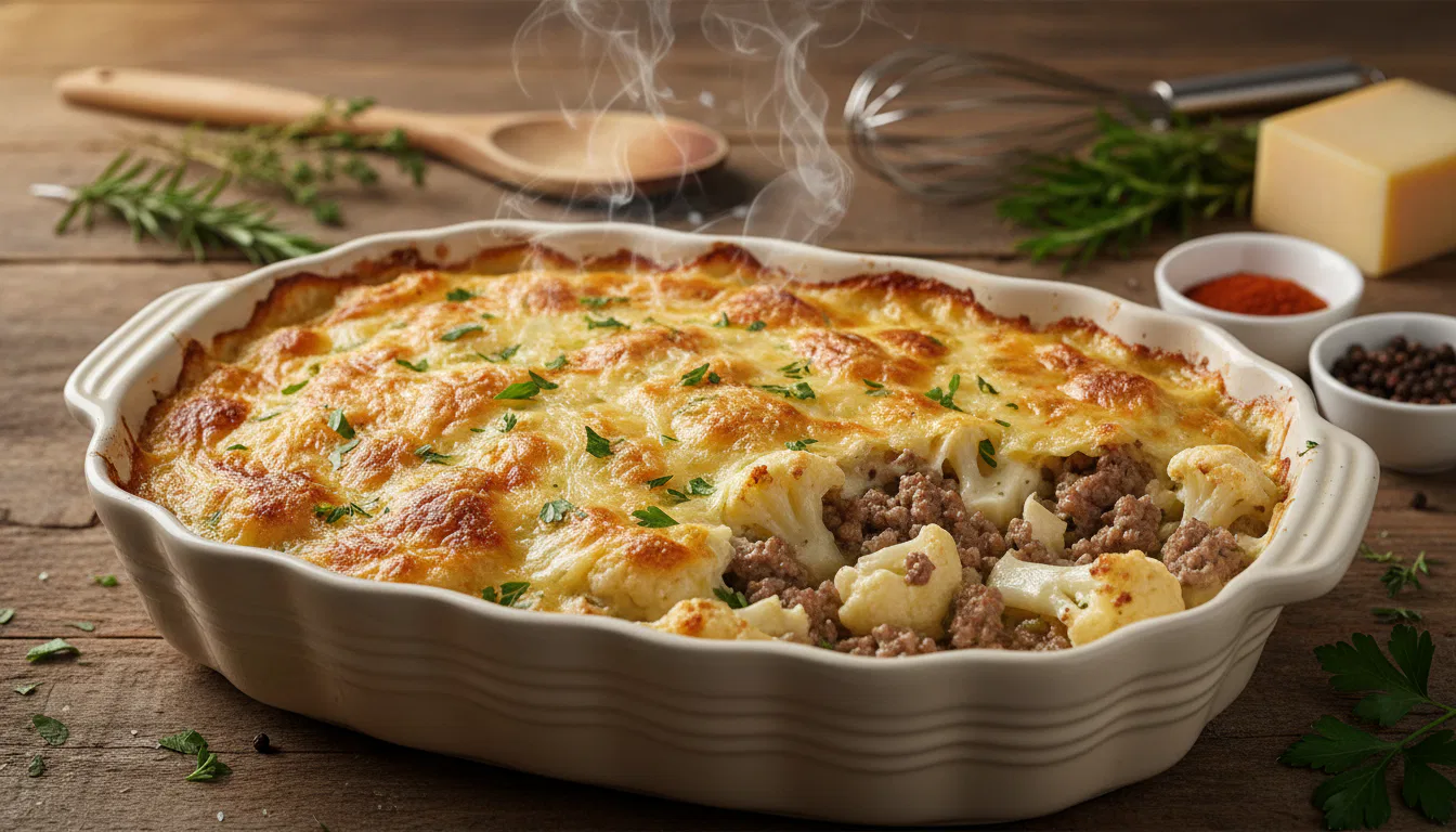 Omas Blumenkohlauflauf mit Hackfleisch