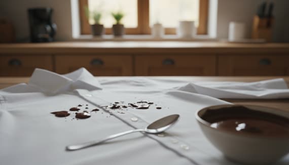 Schokoladenflecken entfernen