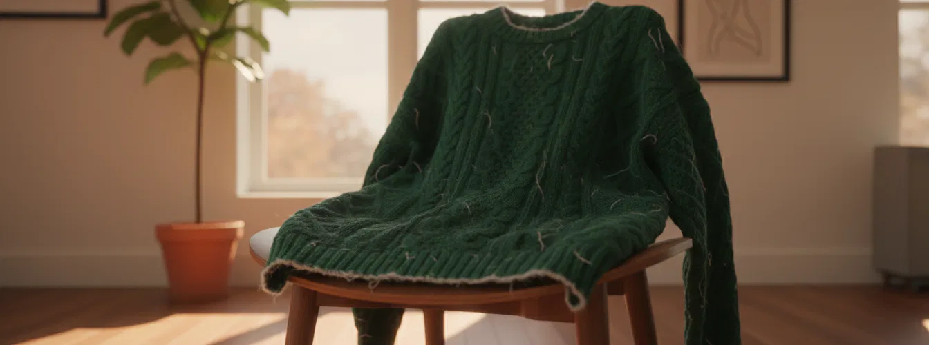 Wollpulli eingelaufen