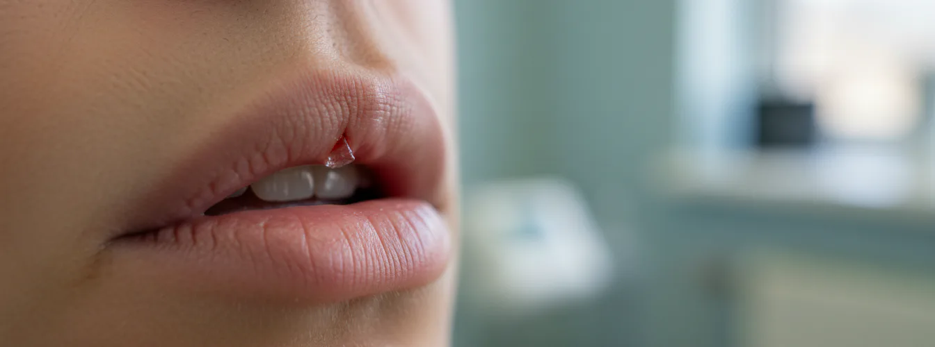 Lippenbändchen gerissen
