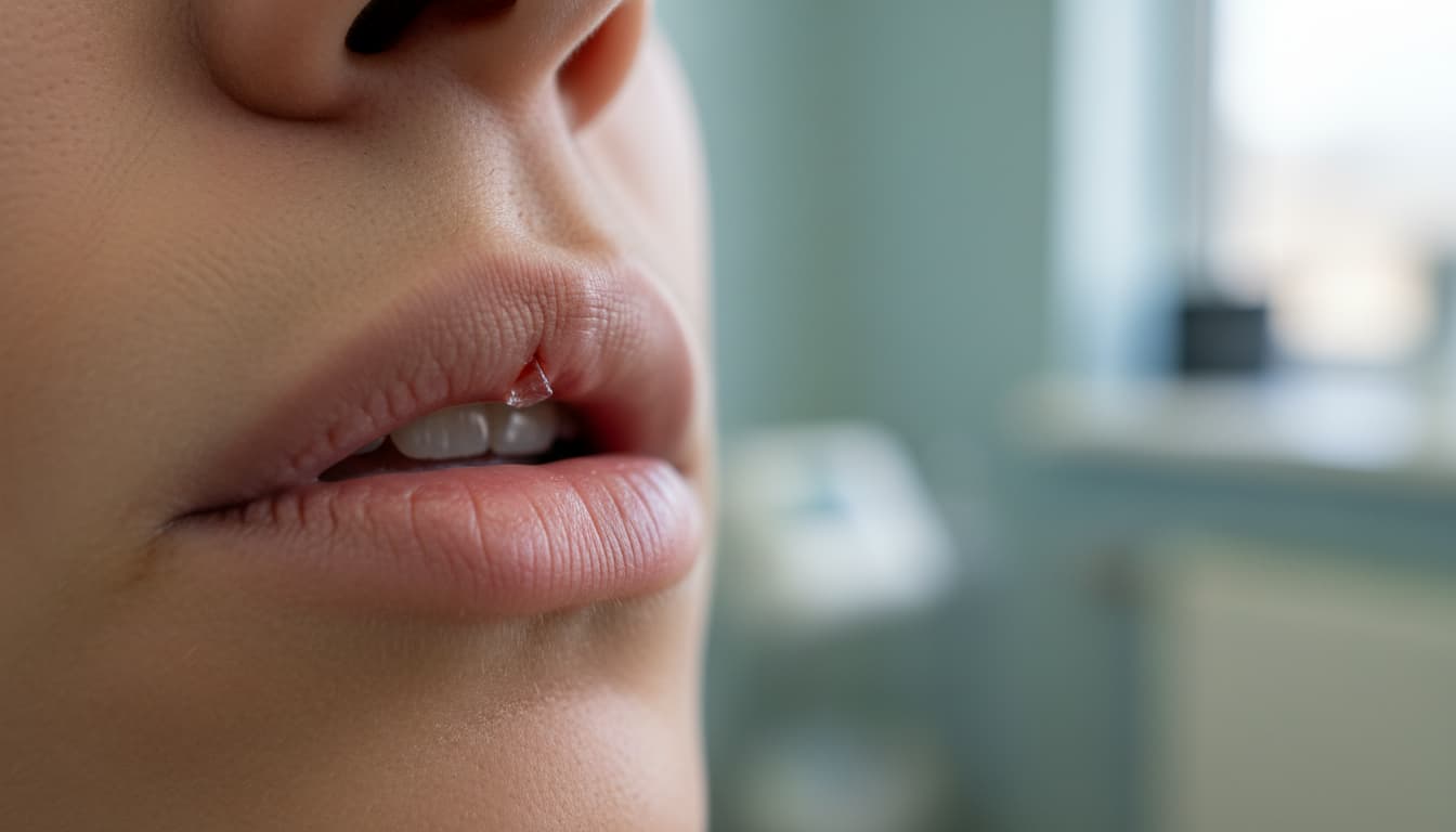 Lippenbändchen gerissen