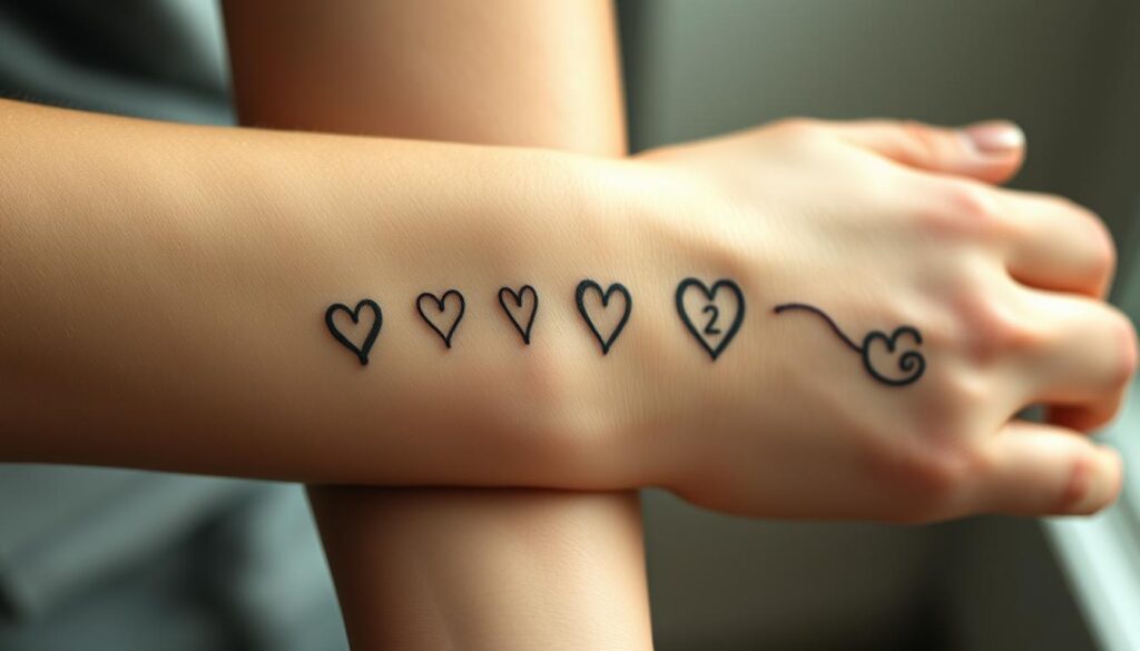 Kleine Familientattoos