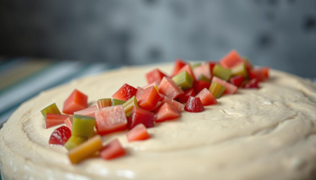Rhabarberstücke