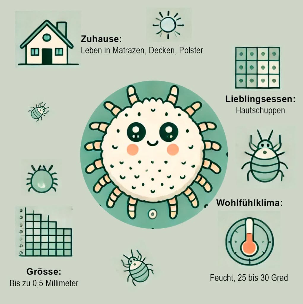 Infografik Milbe