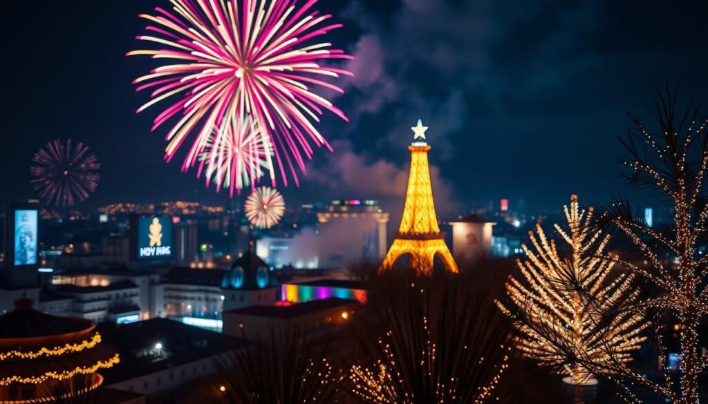 Neujahrsanimationen und Grüße