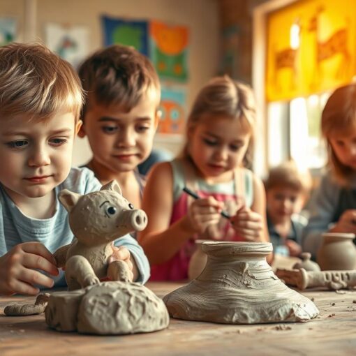 Töpfern mit Kindern