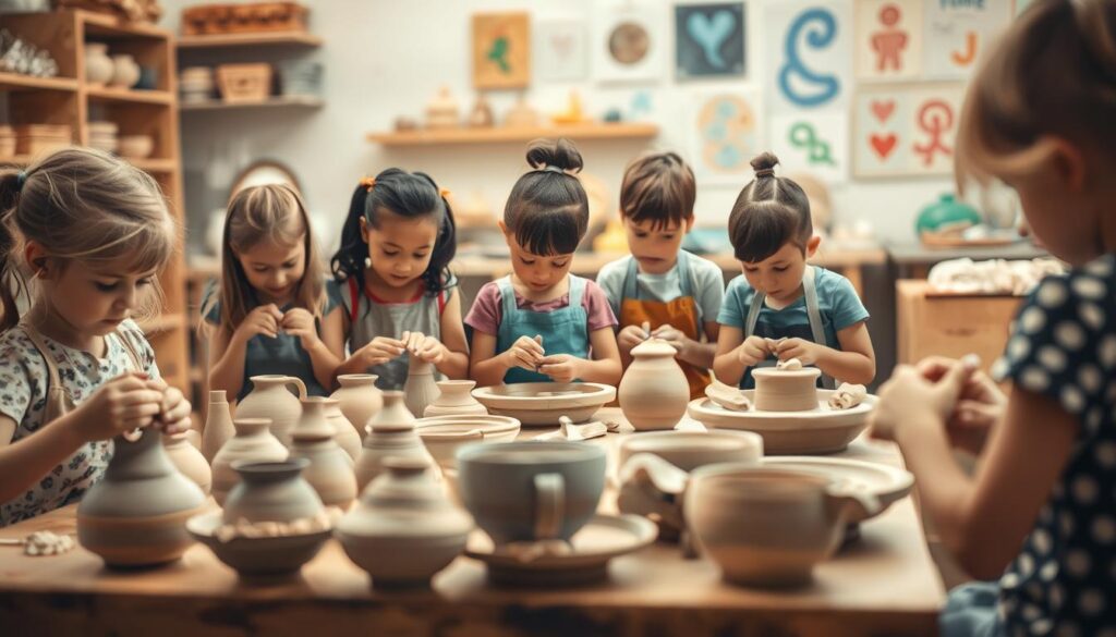 Töpfertechniken für Kinder