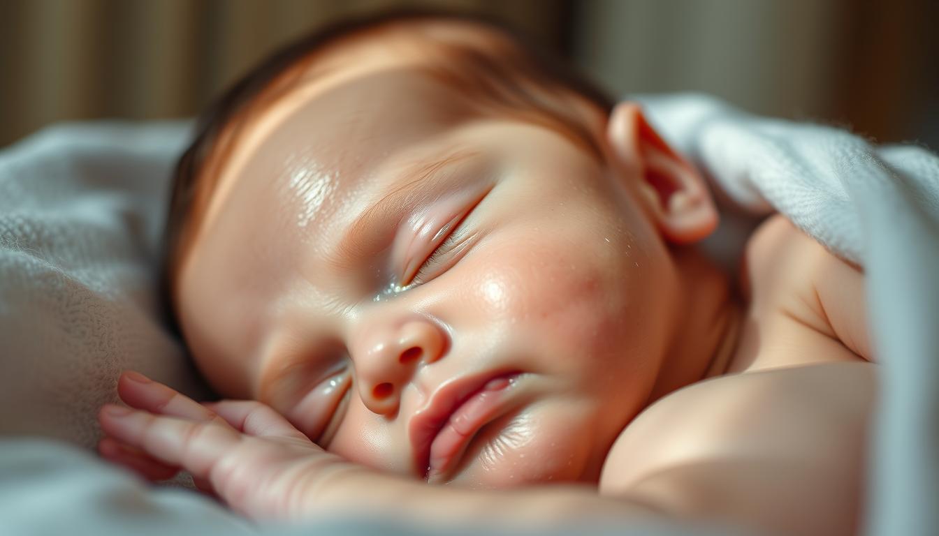 Baby kalter Schweiß