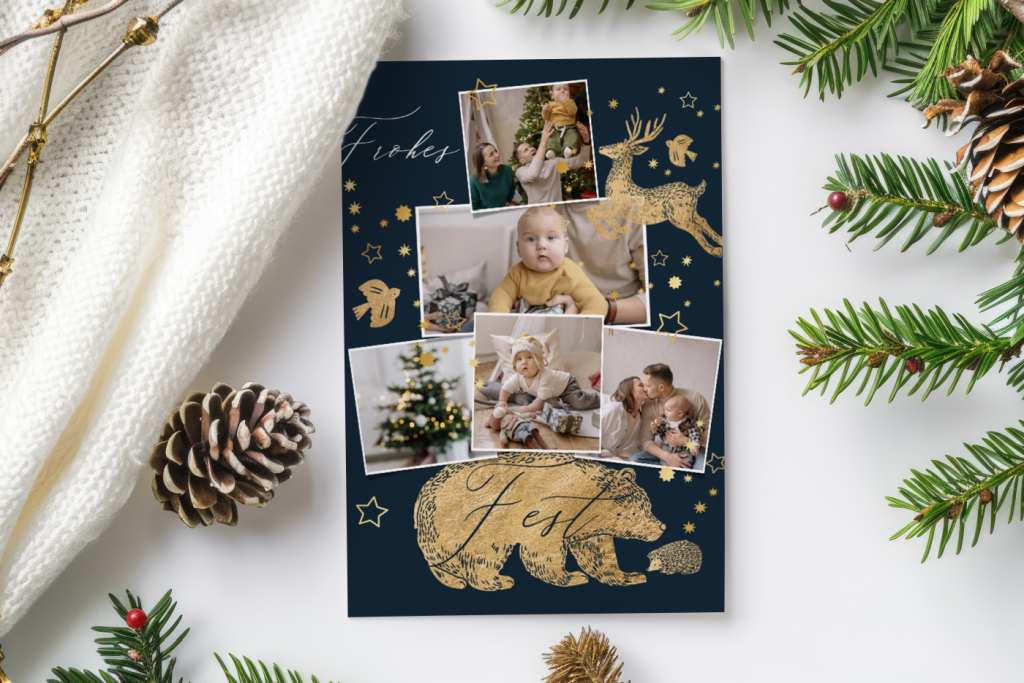 Weihnachtskarten mit Foto