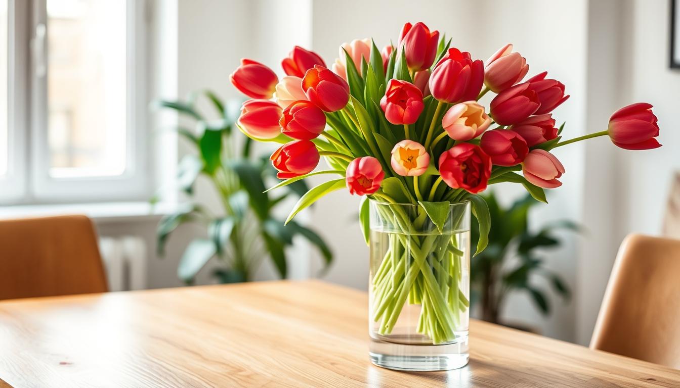 Vase für Tulpen