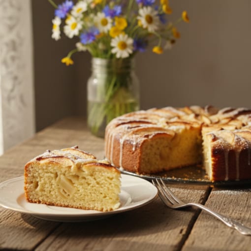 Apfelkuchen mit Hefeteig