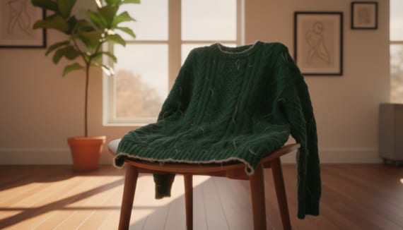 Wollpulli eingelaufen